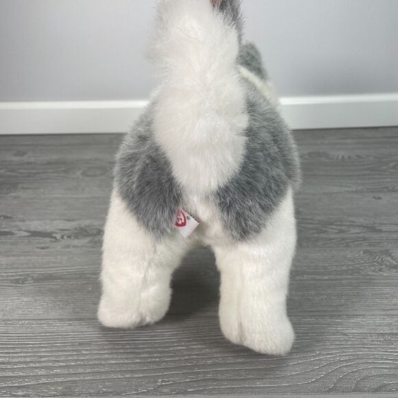 Vintage 1993 Ty Classic 15in Timber the Siberian Husky Wolf Puppy Dog Bean Plush - Picture 6 of 12